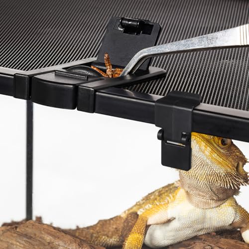 BESPORTBLE 6Pcs Reptile Terrarium Screen Clips: Secure Plastic Cage Lid Locks – Escape Proof Latch Buckles for 10-120 Gallon Snake Turtle Enclosure & Fish Tank