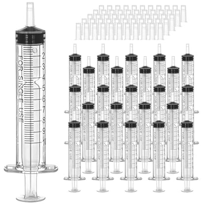 100 Pack 10 ml syringe, Versatile 10ml oral syringes, Perfect syringe for jello shots, Lab Use, Pet Feeding, Liquid Measuring & Refilling, Needle-Free Plastic Syringe - size: 10ml Syringes-100pcs