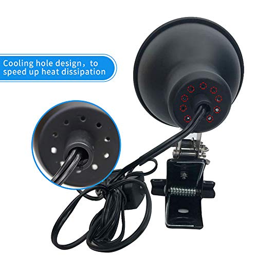 Reptile Heat Lamp Clamp,Adjustable Habitat Lighting Fixture for Tortoises Turtles Lizard,Heating Lamp Holder