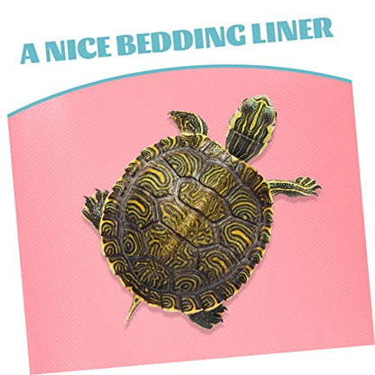 Kisangel Crawling Carpet for Reptile Bedding Terrarium Liner Non-Slip Washable Pet Bedding Gecko Tank Accessories