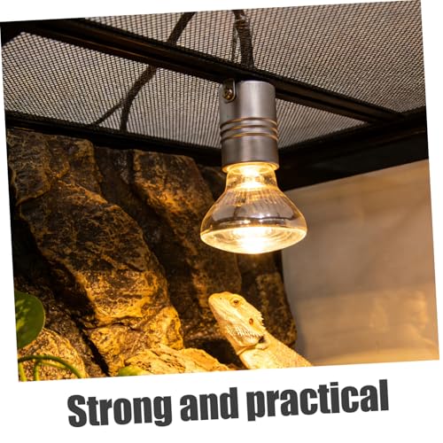 2pcs Adjustable Metal Reptile Heat Lamp Stand with U-Shaped Clamp Bracket for Terrarium and Aquarium Lighting, Universal Uvb Lamp Holder for Snake and Lizard Enclosures