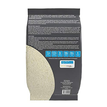 Aqua Natural Aquarium Sand, Oolitic Aragonite, 10lb | Reef, Saltwater, Marine, Tanks - size: One Pack - 10lb