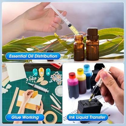 500 ml Large Syringe for Liquids, Syringe Without Needle for Thick Liquids, 3 Pack Individually Wrapped - style: 500 mL