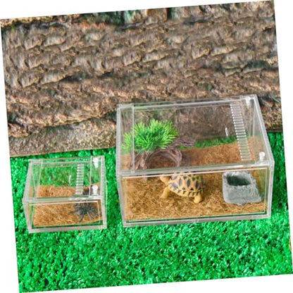 BESPORTBLE 1pc Reptile Breeding Container Habitat for Snakes Lizards and Frogs Spacious Feeding Box Ventilation for Healthy Growth