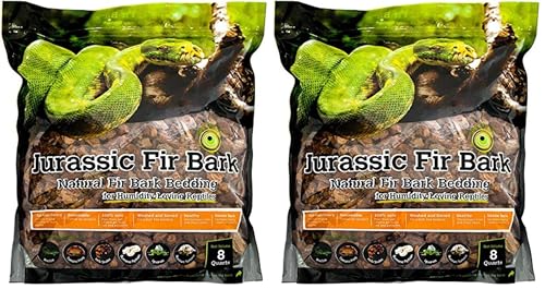 SuperMoss Galápagos (05024) Jurassic Fir Bark Bedding, 8-Quart, Natural (Pack of 2) - size: 8-Quart Bag (Pack of 2)