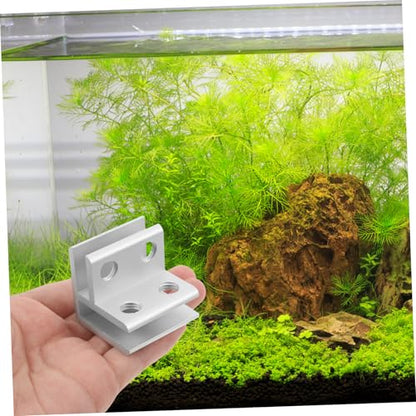 SUPVOX 1Set Heavy Duty Glass Clamp for Thickness Durable Aluminium Alloy Bracket Elegant Flowerpot Connector Stability for Aquariums Planting Boxes Easy