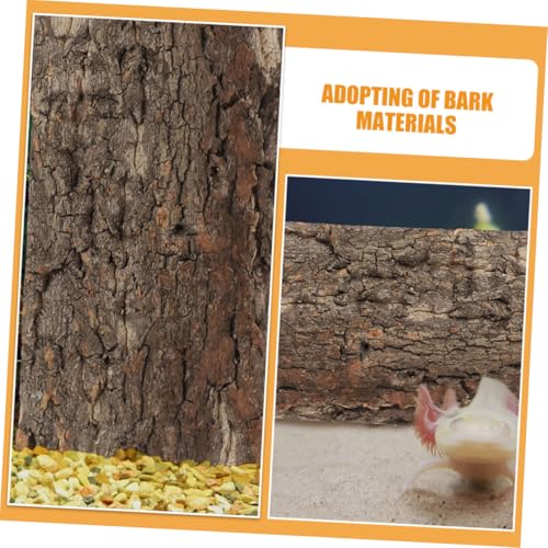 3pcs Bark Backdrop for Reptile and Fish Tanks Lightweight Terrarium Background Easy to Install Decor for Turtles Lizards and Amphibians