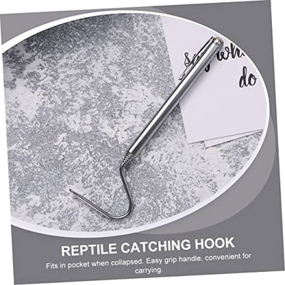 2pcs Catching Tool for Snakes Snake Hook Bending Catching Grabber for Reptiles Long Reach
