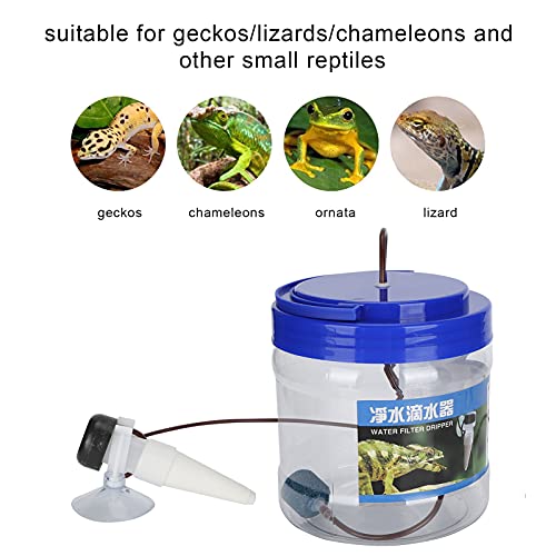 Reptile Chameleon Drinking Fountain Water Dripper, Reptile Water Dripper, Reptile Watering Tool, Reptile Drinking Feeder, for Snake, Gecko, Lizard, Chameleon, Bearded Dragoesesn Water Dispenser