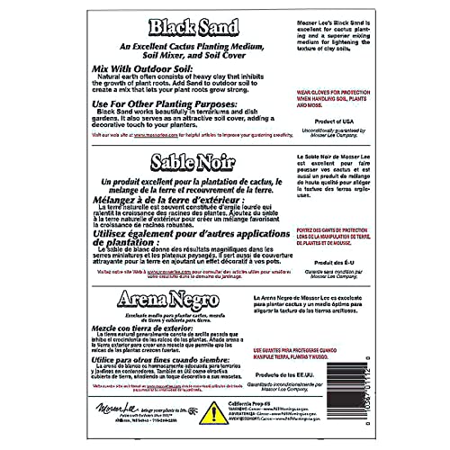 Mosser Lee ML1112 Black Sand Soil Cover, 5 lb. (Pack of 8) - size: Pack of 8