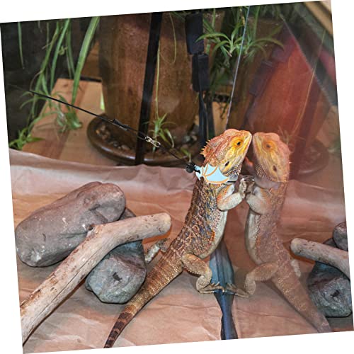 UKCOCO Adjustable Lizard Sling Carrier Bag with Leash for Outdoor Travel Portable Lightweight Reptile Carrying Bag Wide Shoulder Strap for Comfortable Pet Walking Suitable for Small