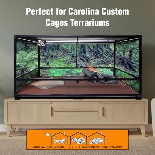 T5HO Double 34” UVB Reptile Light Fixture 39w, Bearded Dragon and Reptile Terrarium Light Fixture