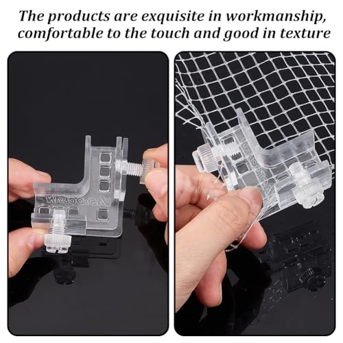 OLYCRAFT 39.4x36.4 Inch Fish Tank Lid Cover Protective Net with Screw Fastener Plastic Mesh Screen Netting for Fish Aquarium Screens Top Cover Fishes Tank Net Screen Covers Aquarium Mesh Top