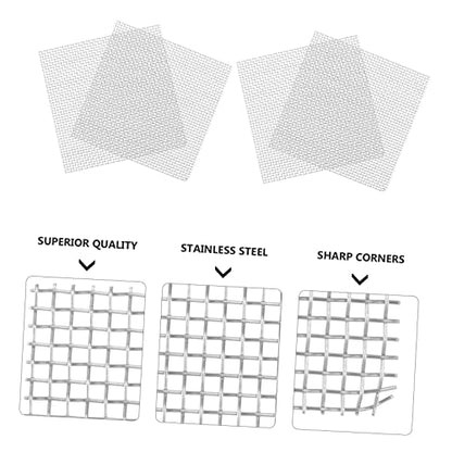 ORFOFE Aquatic Moss Mesh Net Moss Fixed Net Fish Tank Plant Mesh for Aquarium Decor - size: 10x10cm