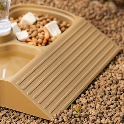 Reptile Water Dispenser – Automatic Feeder | 2-in-1 Large Capacity Water & Food Dish For Lizards, Turtles, Bearded Dragons, Keeps Reptiles Hydrated And Fed, Perfect For Terrariums, Indoor Pets & Repti - color: A