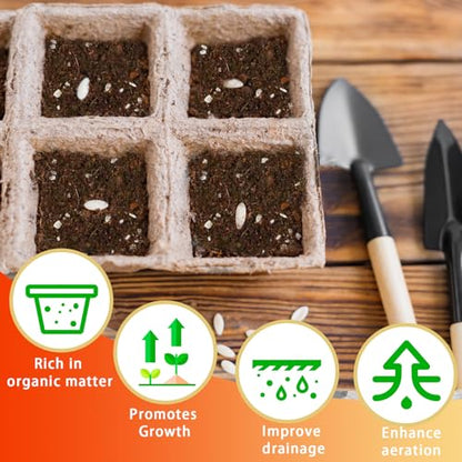 Seed Starting Soil Mix 10qt, Seed Starter Seedling Soil Ready to Use Suitable for Vegetable, Flower, Houseplant and Bonsai - color: Seedling Soil, size: 10qt