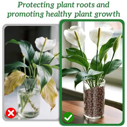 RAINFLOW Leca Clay Pebbles for Plants - 5mm-10mm Clay Balls for Plants Pebbles for Indoor Plant Hydroponic Growing Gardening Orchids Drainage Decoration Aquaponics Growing Terrarium 250g