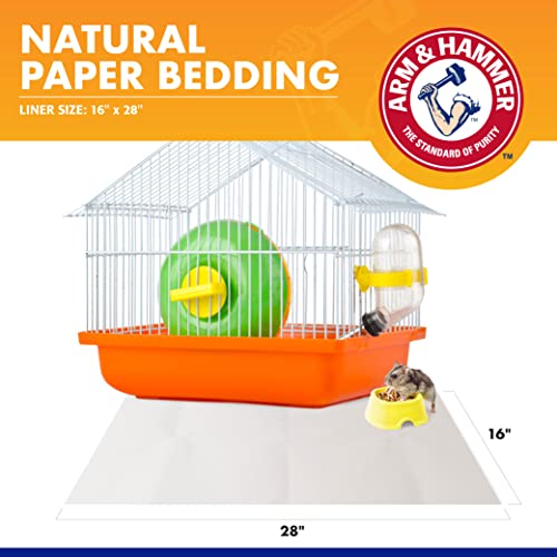 Arm & Hammer Super Absorbent Cage Liners for Guinea Pigs, Hamsters, Rabbits & Small Animals, Odor Control Cage Tray Liners for Wire or Mesh Grate Cages, Trim to Fit, 7 Count - 3 Pack - size: 7 Count (Pack of 3)