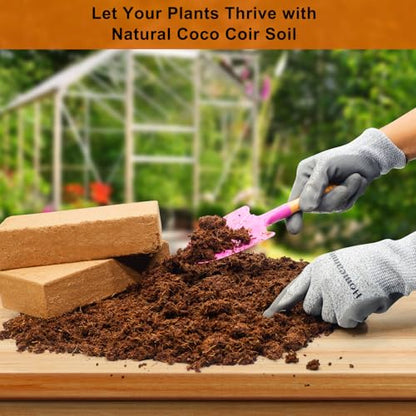 1 Pack Premium Coco Coir Bricks, Coco Coir for Plants, Coconut Fiber Substrate with Low pH & EC, Organic Coconut Fiber for Indoor & Outdoor Gardening and Potting Mix