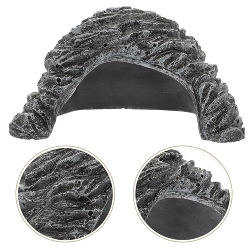 SHOWERORO Reptile Hideout Cave Resin Shelter Practical Turtle Basking Platform Indoor Pet Shelter Suitable for Tortoise Snake Frog and Scorpion