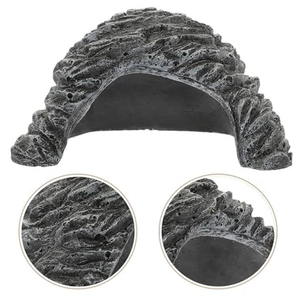 SHOWERORO Reptile Hideout Cave Resin Shelter Practical Turtle Basking Platform Indoor Pet Shelter Suitable for Tortoise Snake Frog and Scorpion