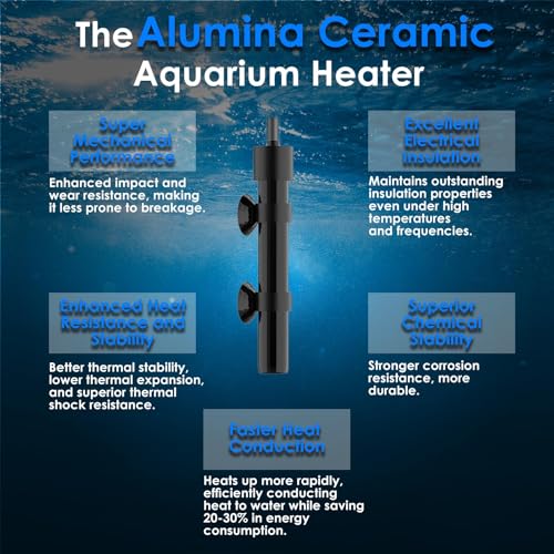 Mini Aquarium Heater 15W Super Small Fish Tank Heater with Digital Display Thermostat, Alumina Ceramic Betta Tank Heater Turtle Heater for 1-3 Gallon Tanks - size: For Aquariums ≤ 3 Gal