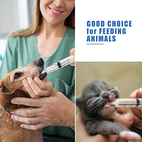 Frienda 4 Packs Large Plastic Syringe Measuring Syringe Tools Dispensing Multiple Uses (10 ml)