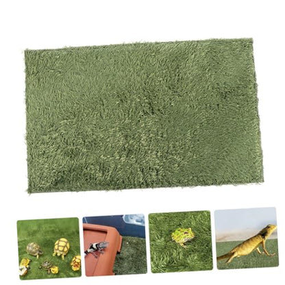 Home Terrarium Liner Reptile Pet Carpet Fake Moss for Lizard Tanks and Tortoise Habitats Moisture Retaining Reusable Mat for Amphibians and Reptiles