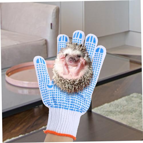 Thick Bite Animal Handling Gloves with Scratch Protection for Gardening and Pet Care Breathable and Pair for Dog Cat Bird Reptile Hamster Safety Random Color Random Color