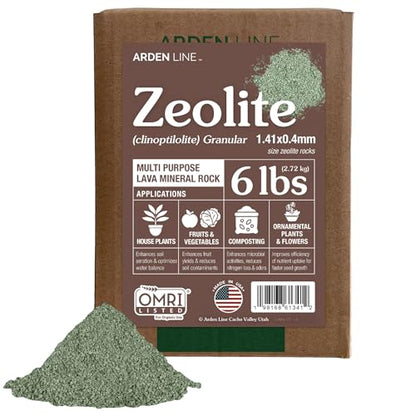 Zeolite Granular 24 lbs, Clinoptilolite 1.4–4 mm, Soil Amendment for Plants, Succulents & Bonsai, Improves Drainage and Odor Control, Aquarium Filter Media - style: Granular - 24 lbs
