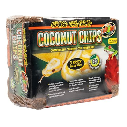 Zoo Med Eco Earth Coconut Chips 3pk
