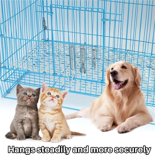 24 PCS Multipurpose Spring Animal Cage Latches Lock Rabbit Door Tension with Hook(45mm) - color: 45mm