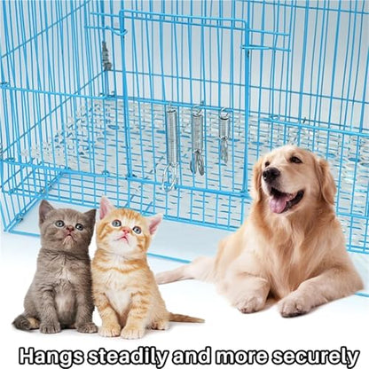 24 PCS Multipurpose Spring Animal Cage Latches Lock Rabbit Door Tension with Hook(115mm) - color: 115mm