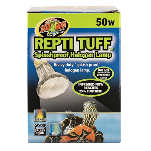 Zoo Med Turtle Tuff Splashproof Halogen Lamp 50 Watts - Pack of 2