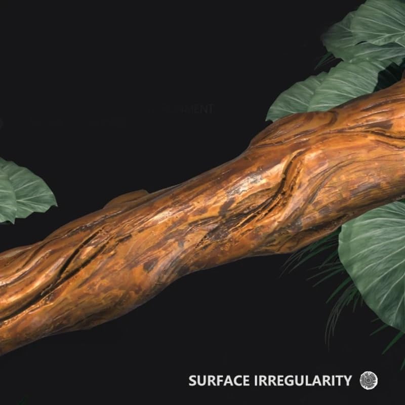 9.4" Realistic Branches Climbing Terrarium Aquarium Driftwood Crafts Snake Branch Reptile Resin Climb Tree Habitat Decoration for Gecko Dragon Frog Tortoise Chameleon Fish Tank Pet Supplies
