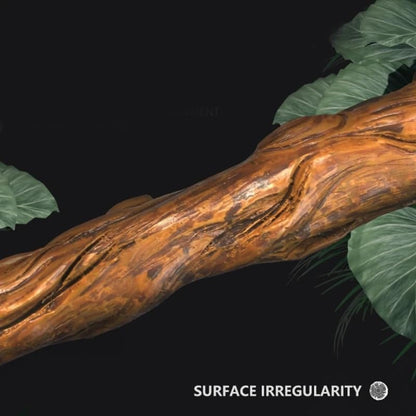 9.4" Realistic Branches Climbing Terrarium Aquarium Driftwood Crafts Snake Branch Reptile Resin Climb Tree Habitat Decoration for Gecko Dragon Frog Tortoise Chameleon Fish Tank Pet Supplies