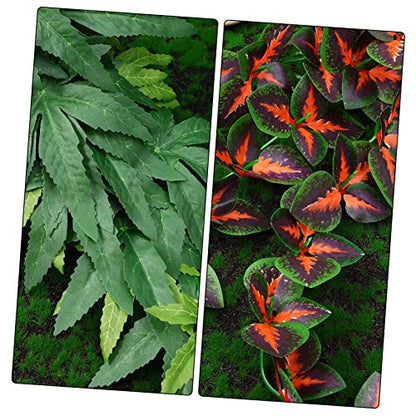 1set Reptile Plants with Suction Cups Artificial Hanging Vines for Terrarium Decor for Tanks and Habitats Adds Natural Touch to Reptile Environments 4pcs