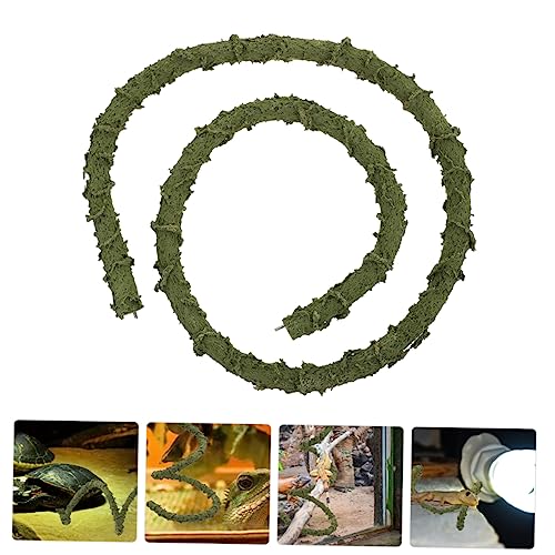 Kisangel Climbing Vine Toy Flexible Reptile Vine for Terrarium Decor Small Reptile Climbing Accessory for Crab Tanks