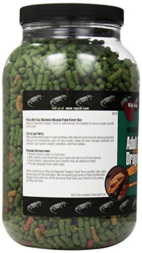 Rep-Cal Srp00816 Adult Bearded Dragon Pet Food, 2-Pound
