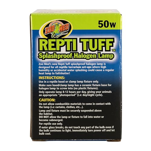 Zoo Med Turtle Tuff Splashproof Halogen Lamp, 50w
