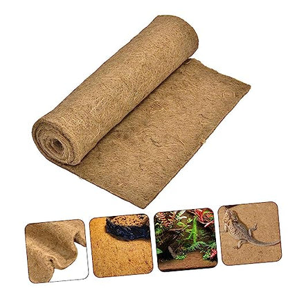 GALPADA Natural Jute Fiber Worm Blanket for Compost Bins Worm Farms and Reptile Terrariums Multi-Functional Cushion Pad for Lizards Turtles and Small Pets