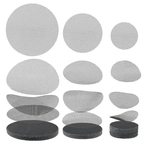 Bonsai Mesh for Plant Pot Drainage Screen 2 3 4 Inch Assorted Sizes, 100 Pcs Plastic Round Flower Pot Hole Mesh Screen Cover Pad, Planter Bottom Drainage Inserts Grid Mat for Potted Succulent - color: 100 Pcs, size: Round - 2/3/4" - Assortment Size