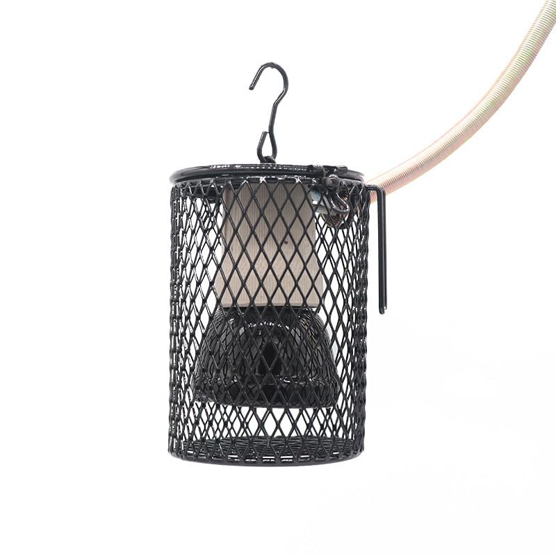 Bird Heat Lamp, Protective Reptile Heater Guard- Mesh Cage Lampshade Cover for Various Pets Including Reptiles