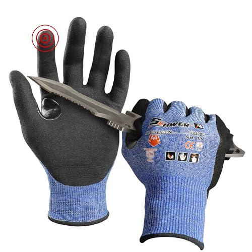 Schwer A4 AIR-SKIN Cut Resistant Work Gloves with Extreme Lightweight & Thin, Grip Glove for Fishing, Refined Work, Gardening Gloves for Yard, Touchscreen, 3D-Comfort Fit, Men Women Gifts, AR3900, XS - color: Blue, size: X-Small