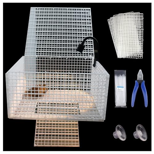 17 PCS DIY Turtle Basking Platform Tools and Accessories for Creative Layouts –Ideal Turtle Tank Accessories (White, Big) - color: WHITE, size: BIG