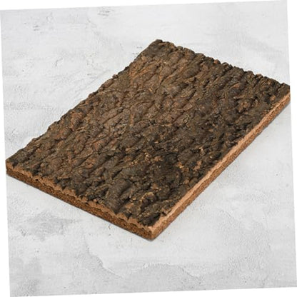 balacoo Cork Bark Terrarium Background Natural Climbing Mat for Reptile Tanks Aquariums Decor for Turtles Snakes and Lizards Safe Reusable Design