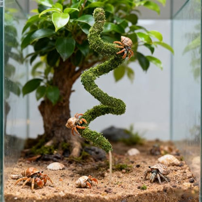 Hermit Crab Climbing Toys 11.8″ Reptile Vine Hermit Crab Accessories Bendable Hermits Crabs Supplies for Reptiles Hamsters Geckos Small Lizards