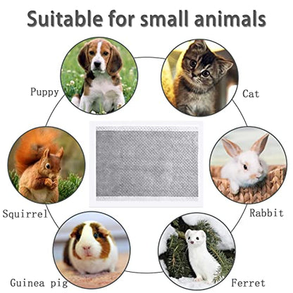 kathson Rabbit Pee Pads Disposable Cage Liners 50PCS All Absorb Black Carbon Odor Control Bunny Training Accessories with Quick-Dry Surface for Puppy Guinea Pig Kitten Hedgehog Small Animals - size: 17.7" x 23.6" / 50PCS
