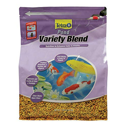 Tetra Pond Variety Blend, Pond Fish Food, for Goldfish and Koi, 1.32 Pounds, Pack of 6 - size: 1.32 Pound (Pack of 6)