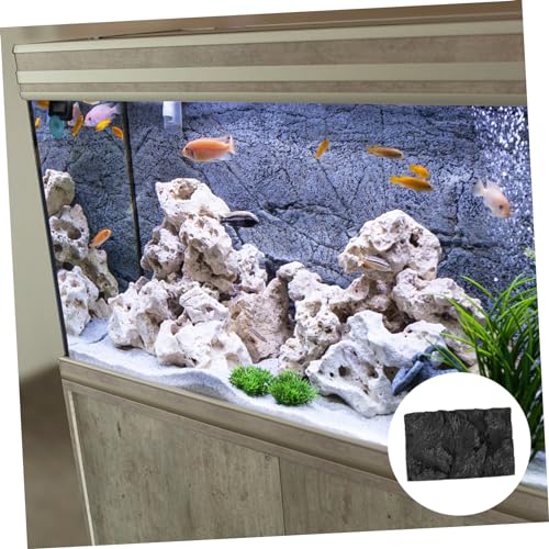 3D Rock Background Panel for Aquarium and Reptile Tanks Waterproof Fish Tank Decoration 45x28cm Realistic Aquarium Background Board